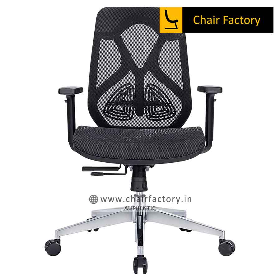 Black Octopus ZX Mid Back Ergonomic Office Chair Mesh Seat